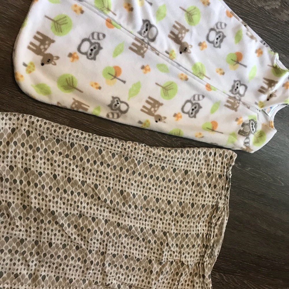 Sleep sac and breast feeding cover